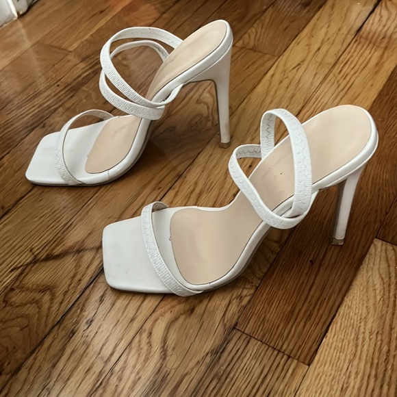 White Target Heels - Picture 2 of 4